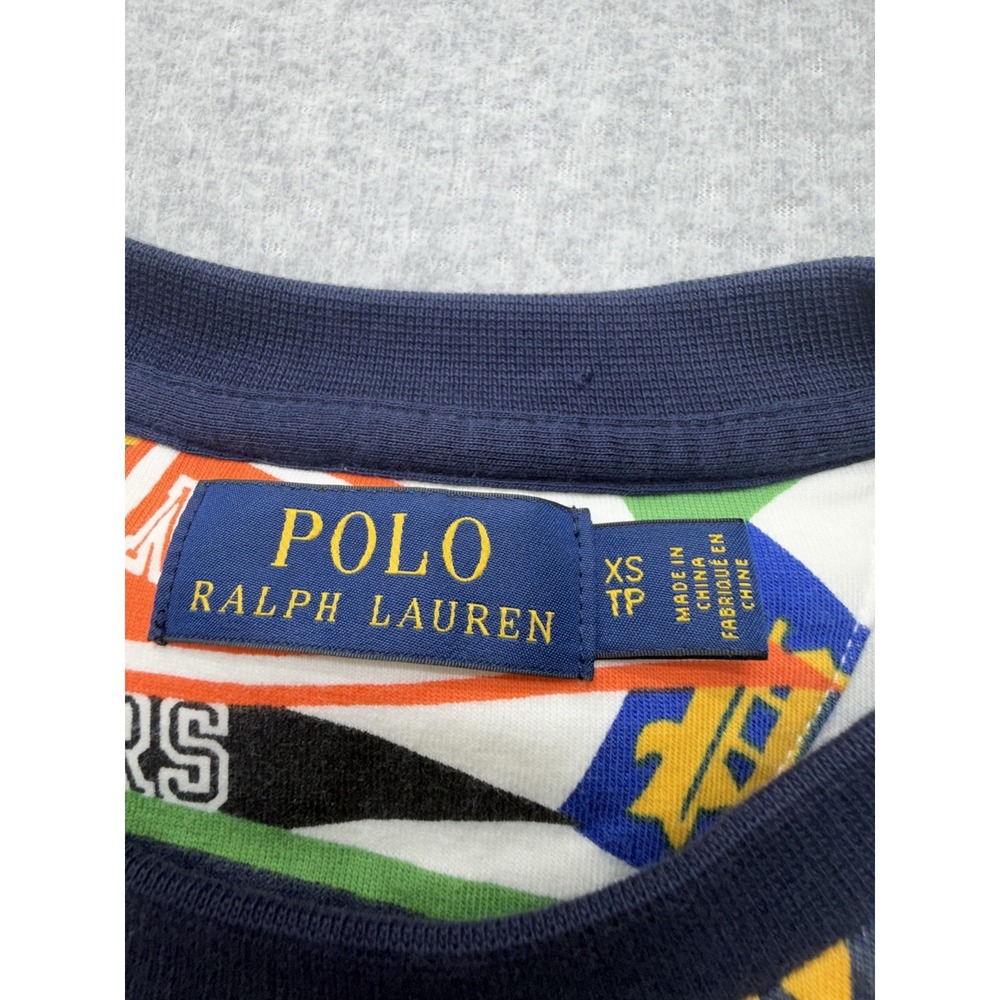 Polo Ralph Lauren Sweatshirt Mens XS Multicolor Pennant Fleece Pullover Logo - Picture 3 of 15